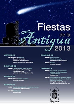 Cartel Fiestas Virgen de la Antigua 2013